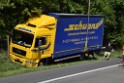 LKW in Boeschung A 3 Rich Frankfurt Hoehe Roesrath Lohmar P157